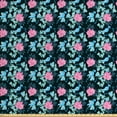 thumbnail image 1 of Ambesonne Floral Fabric by the Yard Upholstery, Flower Branches Illustration, 3 Yards, Multicolor, 1 of 4