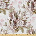 thumbnail image 1 of Ambesonne Floral Fabric by the Yard Upholstery, Natural World Flowers Spring, 3 Yards, Pale Mauve Reseda Green, 1 of 1