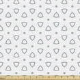 thumbnail image 1 of Ambesonne Floral Fabric by the Yard Upholstery, Rhythmic Intertwined Art, 3 Yards, White and Dark Sea Green, 1 of 5