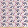 thumbnail image 1 of Ambesonne Floral Fabric by the Yard Upholstery, Simplistic Dandelion Flowers, 2 Yards, Blush Dark Purpleblue, 1 of 5