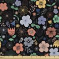 thumbnail image 1 of Ambesonne Floral Fabric by the Yard Upholstery, Spring Season Botany, 5 Yards, Charcoal Grey Multicolor, 1 of 5