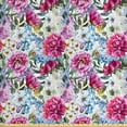 thumbnail image 1 of Ambesonne Floral Fabric by the Yard Upholstery, Watercolor Look Bouquet Art, 3 Yards, Multicolor, 1 of 4