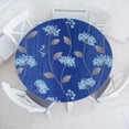 thumbnail image 1 of Ambesonne Floral Fitted Round Tablecloth, Art Minimalist Bloom Pattern, 56"- 60" Diameter, Soft Blue Pale Grey, 1 of 5