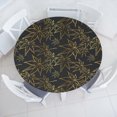 thumbnail image 1 of Ambesonne Floral Fitted Round Tablecloth, Maple Leaves in Autumn Art, 40"- 44" Diameter, Dark Taupe Pale Green and Tan, 1 of 5