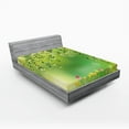 thumbnail image 1 of Ambesonne Floral Fitted Sheet, Colorful Tulips Tree, Full Size, Multicolor, 1 of 3