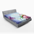 thumbnail image 1 of Ambesonne Floral Fitted Sheet, Fantasy Colorful, Full Size, Multicolor, 1 of 2