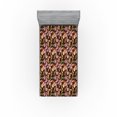 thumbnail image 1 of Ambesonne Floral Fitted Sheet, Flowers Flourishing Spring, Twin Size, Pale Orange Mauve and Green, 1 of 1
