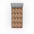 thumbnail image 1 of Ambesonne Floral Fitted Sheet, Flowers Roses Spring Season, Twin Size, Sage Green Apricot and Pink, 1 of 5