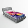thumbnail image 1 of Ambesonne Floral Fitted Sheet, Hibiscus Flower Pastel, Twin Size, Multicolor, 1 of 3