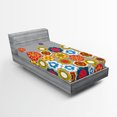 thumbnail image 1 of Ambesonne Floral Fitted Sheet, Modern Colorful Summer, Twin Size, Multicolor, 1 of 2