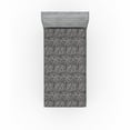 thumbnail image 1 of Ambesonne Floral Fitted Sheet, Monochrome Pattern Botanical, Twin XL Size, Pale Grey Charcoal Grey, 1 of 5