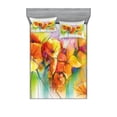 thumbnail image 1 of Ambesonne Floral Fitted Sheet & Pillow Sham Set, Autumn Flower Bouquet, Queen, Multicolor, 1 of 2