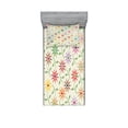 thumbnail image 1 of Ambesonne Floral Fitted Sheet & Pillow Sham Set, Colorful Graphic Garden, Twinxl, Multicolor, 1 of 2
