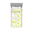 thumbnail image 1 of Ambesonne Floral Fitted Sheet & Pillow Sham Set, Daisises Flowers Garden, Twinxl, Yellow and White, 1 of 2