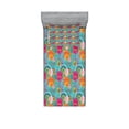 thumbnail image 1 of Ambesonne Floral Fitted Sheet & Pillow Sham Set, Dandelion Vibrant Spring, Twin, Multicolor, 1 of 2