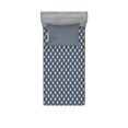 thumbnail image 1 of Ambesonne Floral Fitted Sheet & Pillow Sham Set, Eastern Japanese Ornate, Twin, Charcoal Grey Dark Blue, 1 of 2