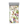thumbnail image 1 of Ambesonne Floral Fitted Sheet & Pillow Sham Set, Exotic Spring Flowers, Twin, Multicolor, 1 of 2