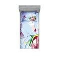 thumbnail image 1 of Ambesonne Floral Fitted Sheet & Pillow Sham Set, Fantasy Colorful, Twinxl, Multicolor, 1 of 2