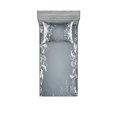 thumbnail image 1 of Ambesonne Floral Fitted Sheet & Pillow Sham Set, Floral Design Nature, Twinxl, Grey White, 1 of 2