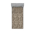 thumbnail image 1 of Ambesonne Floral Fitted Sheet & Pillow Sham Set, Nature Inspiration Berry, Twinxl, Taupe Cream, 1 of 2