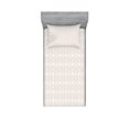thumbnail image 1 of Ambesonne Floral Fitted Sheet & Pillow Sham Set, Pastel Flowers and Dots, Twinxl, Pale Mauve and White, 1 of 2