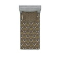 thumbnail image 1 of Ambesonne Floral Fitted Sheet & Pillow Sham Set, Victorian Style Bell Flowers, Twinxl, Multicolor, 1 of 2