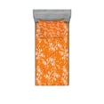 thumbnail image 1 of Ambesonne Floral Fitted Sheet & Pillow Sham Set, Vivid Blooms Spring Tree, Twinxl, Orange Lilac, 1 of 3