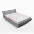 thumbnail image 1 of Ambesonne Floral Fitted Sheet, Pink Blossom Flower, Queen Size, White and Pink, 1 of 3