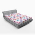 thumbnail image 1 of Ambesonne Floral Fitted Sheet, Romantic Blossoming Nature, Full Size, Multicolor, 1 of 2