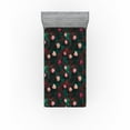 thumbnail image 1 of Ambesonne Floral Fitted Sheet, Romantic Dried Pinkish Roses, Twin XL Size, Hunter Green Redbrown, 1 of 5