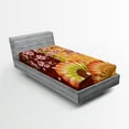 thumbnail image 1 of Ambesonne Floral Fitted Sheet, Sakura Blossoms, Twin XL Size, Pale Pink Marigold, 1 of 3