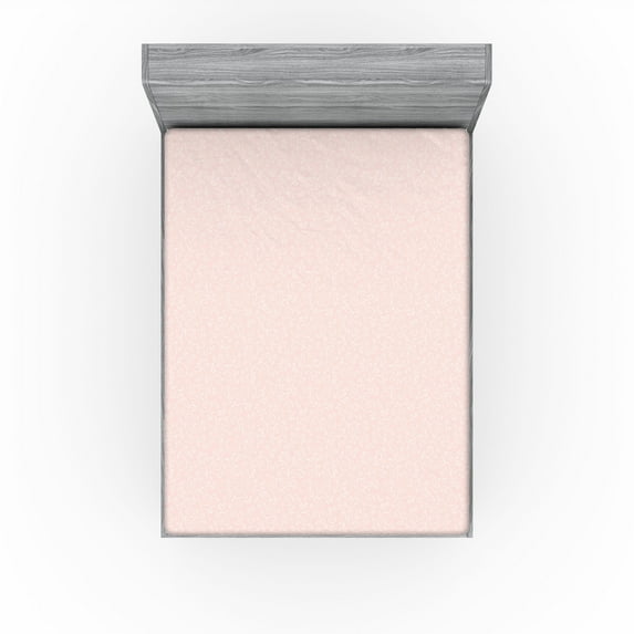 Ambesonne Floral Fitted Sheet, Summer Flower Botanical Art, California King, Blush and White