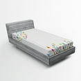 thumbnail image 1 of Ambesonne Floral Fitted Sheet, Tree Branch Spring Buds, Twin Size, Multicolor, 1 of 2