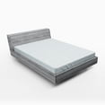 thumbnail image 1 of Ambesonne Floral Fitted Sheet, Vertical Spring Flowers, Full Size, Pale Blue White, 1 of 2