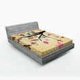 thumbnail image 1 of Ambesonne Floral Fitted Sheet, Vintage Boho Tree, Full Size, Multicolor, 1 of 2