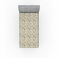 thumbnail image 1 of Ambesonne Floral Fitted Sheet, Watercolor Soft Tones Roses, Twin XL Size, Warm Taupe Tan and Khaki, 1 of 5
