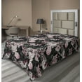 thumbnail image 1 of Ambesonne Floral Flat Bedding Sheet Soft Top Sheet, Art Secret Peony Hydrengea, Twin XL, Jade Green Pale Mauve, 1 of 1