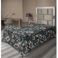thumbnail image 1 of Ambesonne Floral Flat Bedding Sheet Soft Top Sheet, Buttercup Flowers and Buds, Twin XL, Pale Tan Grey Teal and Black, 1 of 1