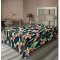 thumbnail image 1 of Ambesonne Floral Flat Bedding Sheet Soft Top Sheet, Carnivorous Exotic Print Art, Twin XL, Pale Yellow Fern Green, 1 of 1