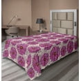 thumbnail image 1 of Ambesonne Floral Flat Bedding Sheet Soft Top Sheet, Chamomiles Vintage Nature, Twin, Pale Fuchsia and Blush, 1 of 1