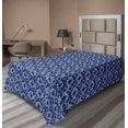 thumbnail image 1 of Ambesonne Floral Flat Bedding Sheet Soft Top Sheet, Flowering Nature Artwork, Twin XL, Cobalt Blue and Pale Grey, 1 of 1