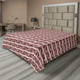 thumbnail image 1 of Ambesonne Floral Flat Bedding Sheet Soft Top Sheet, Peonies Repetitive Garden, California King, Dark Coral and Pale Khaki, 1 of 1