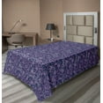 thumbnail image 1 of Ambesonne Floral Flat Bedding Sheet Soft Top Sheet, Repetitive Roses of Spring, Twin, Navy Blue Pale Pink, 1 of 1