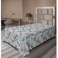 thumbnail image 1 of Ambesonne Floral Flat Bedding Sheet Soft Top Sheet, Wild Meadow Flowers Jungle, Twin, Soft Blue Green and Pink, 1 of 1