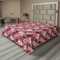 thumbnail image 1 of Ambesonne Floral Flat Sheet, 50's Style Bold Flowers Art, Full Size, Multicolor, 1 of 1
