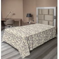 thumbnail image 1 of Ambesonne Floral Flat Sheet, Abstract Calla Lily, TwinXL Size, Purple Grey Ivory, 1 of 1