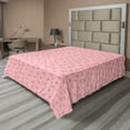thumbnail image 1 of Ambesonne Floral Flat Sheet, Abstract Tender Flower, King Size, Rose Dark Coral, 1 of 1