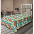 thumbnail image 1 of Ambesonne Floral Flat Sheet, Doodle Fresh Spring, TwinXL Size, Multicolor, 1 of 1