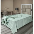 thumbnail image 1 of Ambesonne Floral Flat Sheet, Dragonflies Wild Grass, Twin Size, Pale Green, 1 of 1
