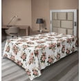 thumbnail image 1 of Ambesonne Floral Flat Sheet, English Garden Nostalgia, TwinXL Size, Dried Rose Beige, 1 of 1